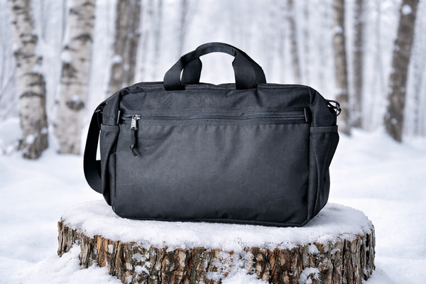 Tunbridge Tote ~Black Wax Cotton Canvas