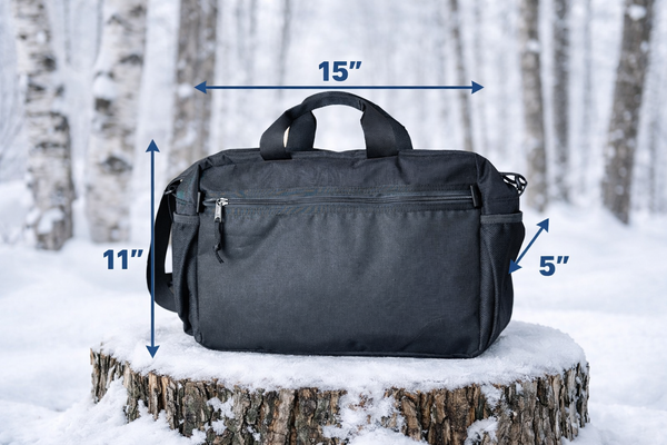 Tunbridge Tote ~Black Wax Cotton Canvas