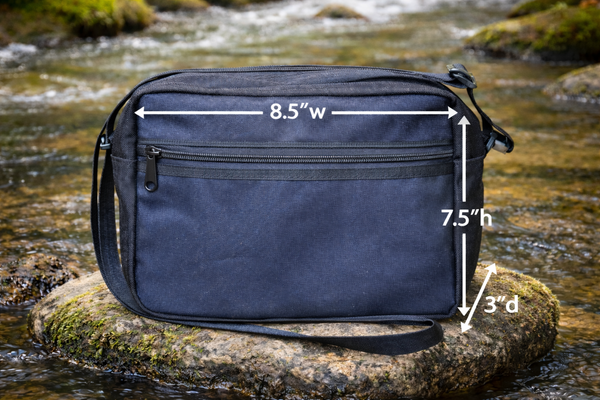 Derby Bag in Navy Waxed Cotton Canvas