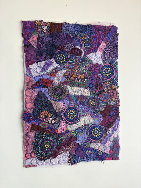 Purple Passion Embellished Fabric