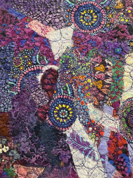 Purple Passion Embellished Fabric