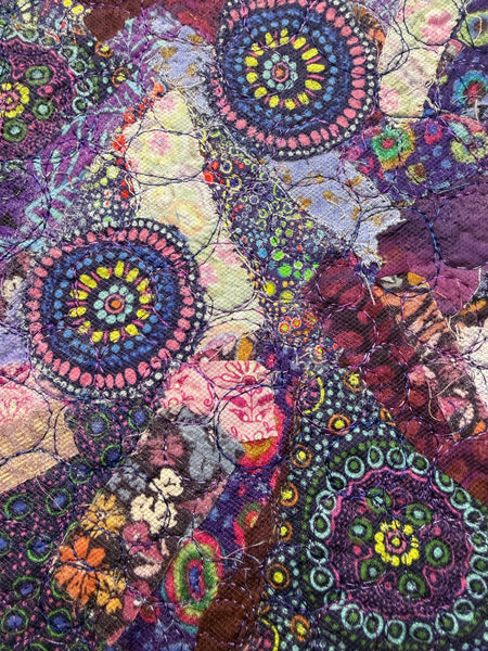 Purple Passion Embellished Fabric