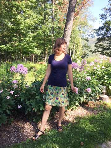Reign Vermont Adventure Skirt in "Pretty as a Peacock"